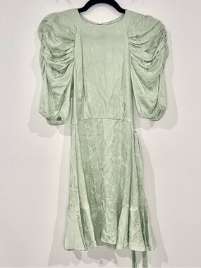 & Other Stories Pale Mint Green Mini Dress